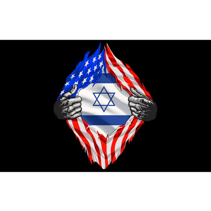 Israel Strong Usa Israel Flag American Israeli Roots Jewish Bumper Sticker