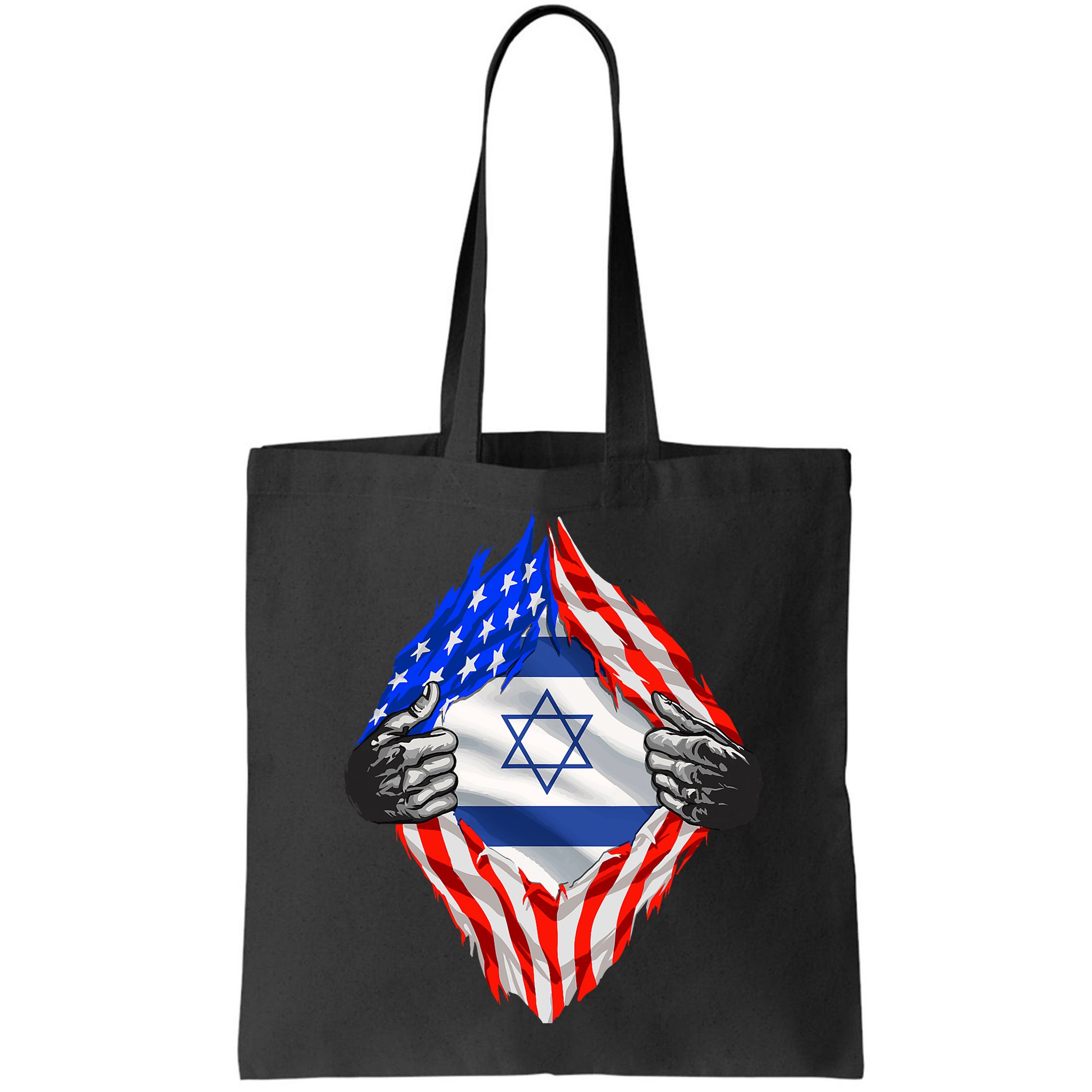 Israel Strong Usa Israel Flag American Israeli Roots Jewish Bag