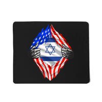 Israel Strong Usa Israel Flag American Israeli Roots Jewish Mousepad