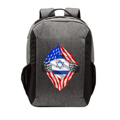 Israel Strong Usa Israel Flag American Israeli Roots Jewish Vector Backpack