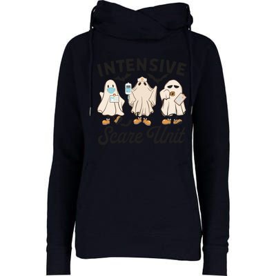 Intensive Scare Unit Womens Funnel Neck Pullover Hood