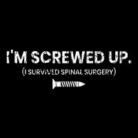 IM Screwed Up Funny Scoliosis Spinal Surgery Bucket Hat