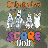 Intensive Scare Unit Icu Boo Crew Funny Nicu Picu Nurse Tech Legacy Tie Dye Trucker Hat