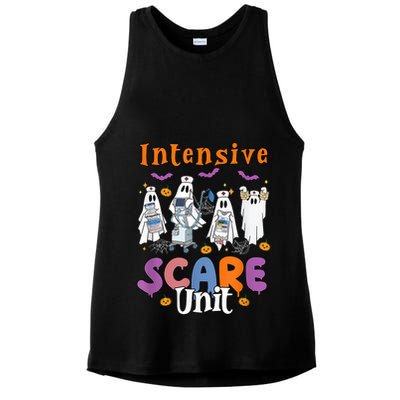 Intensive Scare Unit Icu Boo Crew Funny Nicu Picu Nurse Tech Ladies PosiCharge Tri-Blend Wicking Tank