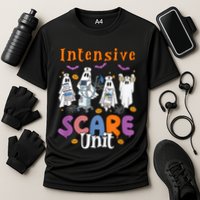Intensive Scare Unit Icu Boo Crew Funny Nicu Picu Nurse Tech Cooling Performance Crew T-Shirt