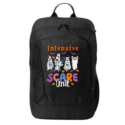 Intensive Scare Unit Icu Boo Crew Funny Nicu Picu Nurse Tech City Backpack