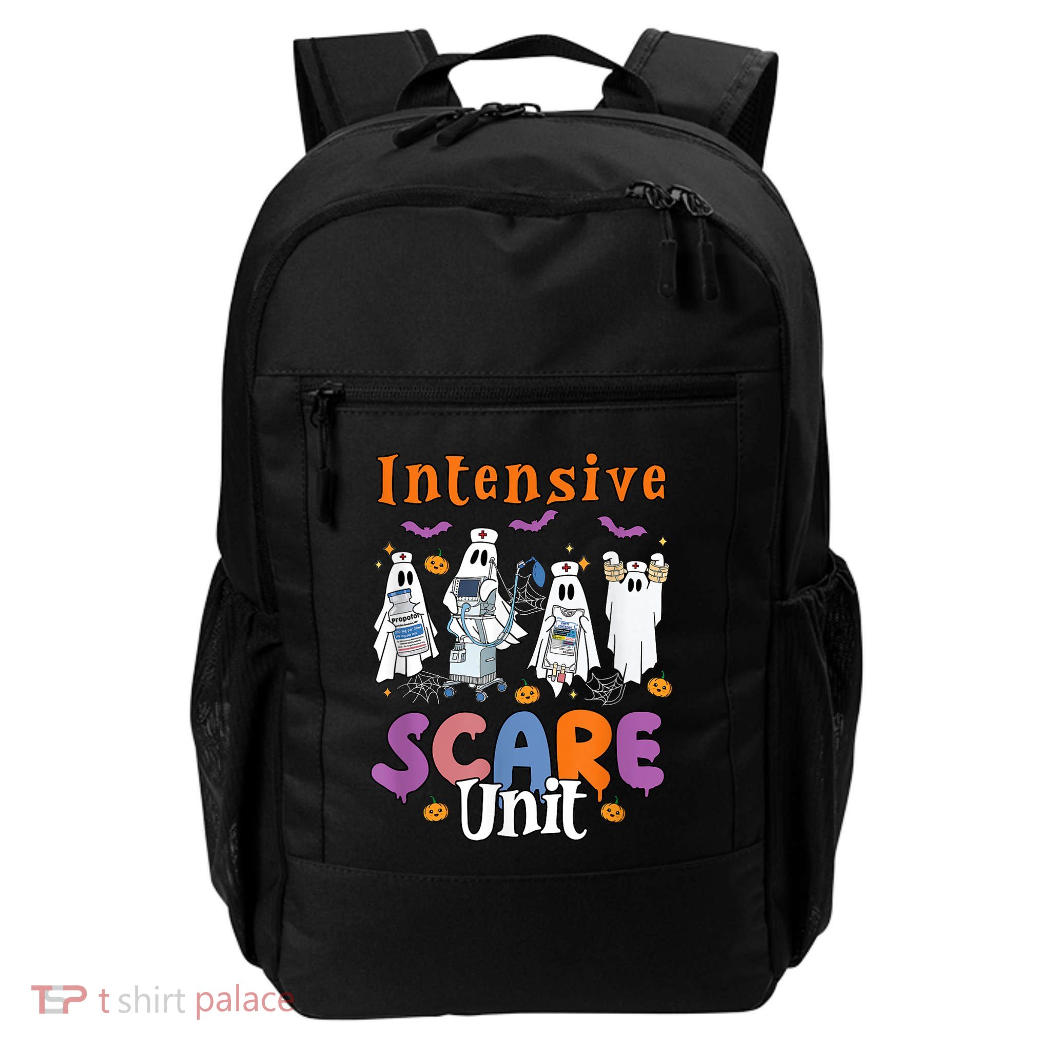 Intensive Scare Unit Icu Boo Crew Funny Nicu Picu Nurse Tech Backpack