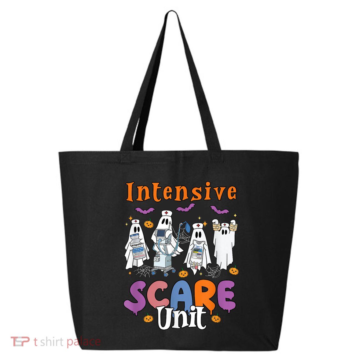 Intensive Scare Unit Icu Boo Crew Funny Nicu Picu Nurse Tech 25L Jumbo Tote