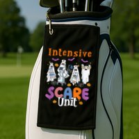 Intensive Scare Unit Icu Boo Crew Funny Nicu Picu Nurse Tech Golf Towel