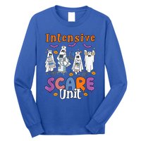 Intensive Scare Unit Icu Boo Crew Funny Nicu Picu Nurse Tech Long Sleeve Shirt