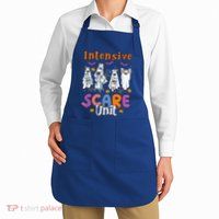 Intensive Scare Unit Icu Boo Crew Funny Nicu Picu Nurse Tech Apron