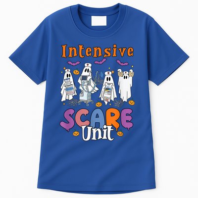 Intensive Scare Unit Icu Boo Crew Funny Nicu Picu Nurse Tech Tall T-Shirt