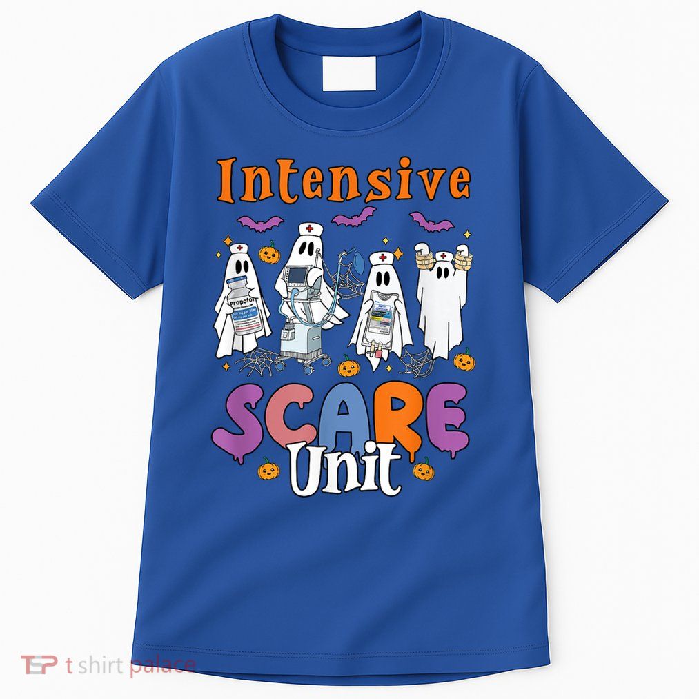 Intensive Scare Unit Icu Boo Crew Funny Nicu Picu Nurse Tech Tall T-Shirt