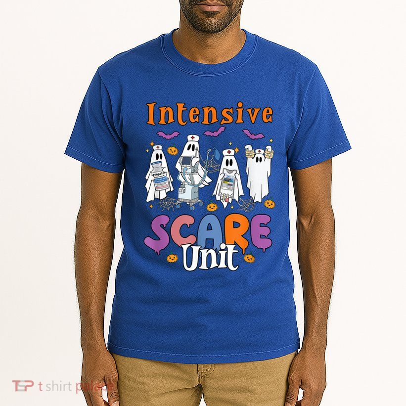 Intensive Scare Unit Icu Boo Crew Funny Nicu Picu Nurse Tech Tall T-Shirt