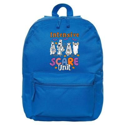 Intensive Scare Unit Icu Boo Crew Funny Nicu Picu Nurse Tech 16 in Basic Backpack
