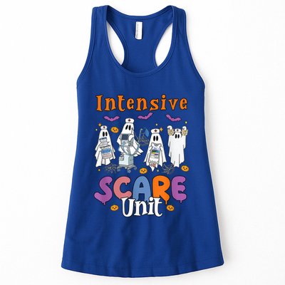 Intensive Scare Unit Icu Boo Crew Funny Nicu Picu Nurse Tech Womens Tank Top