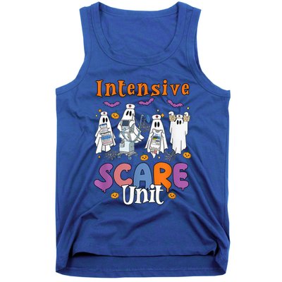 Intensive Scare Unit Icu Boo Crew Funny Nicu Picu Nurse Tech Tank Top
