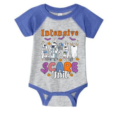 Intensive Scare Unit Icu Boo Crew Funny Nicu Picu Nurse Tech Infant Baby Jersey Bodysuit