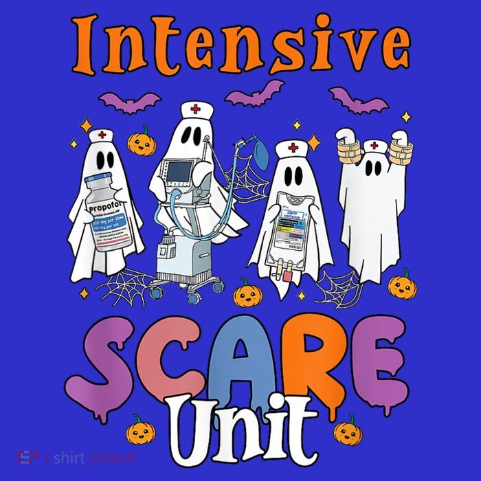 Intensive Scare Unit Icu Boo Crew Funny Nicu Picu Nurse Tech Short Acrylic Beanie