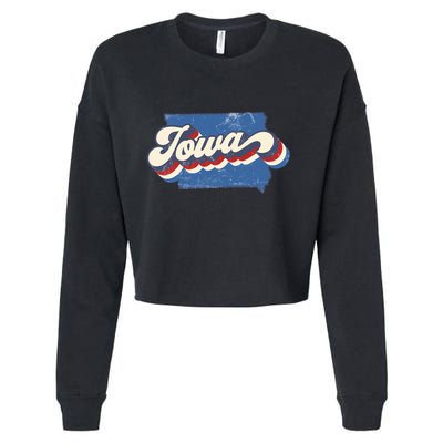 Iowa State Vintage Cropped Pullover Crew