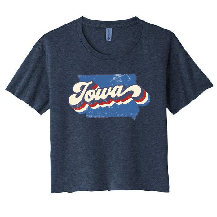 Iowa State Vintage Women's Crop Top Tee