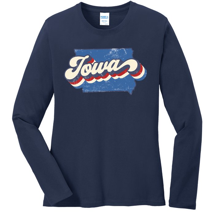 Iowa State Vintage Ladies Long Sleeve Shirt