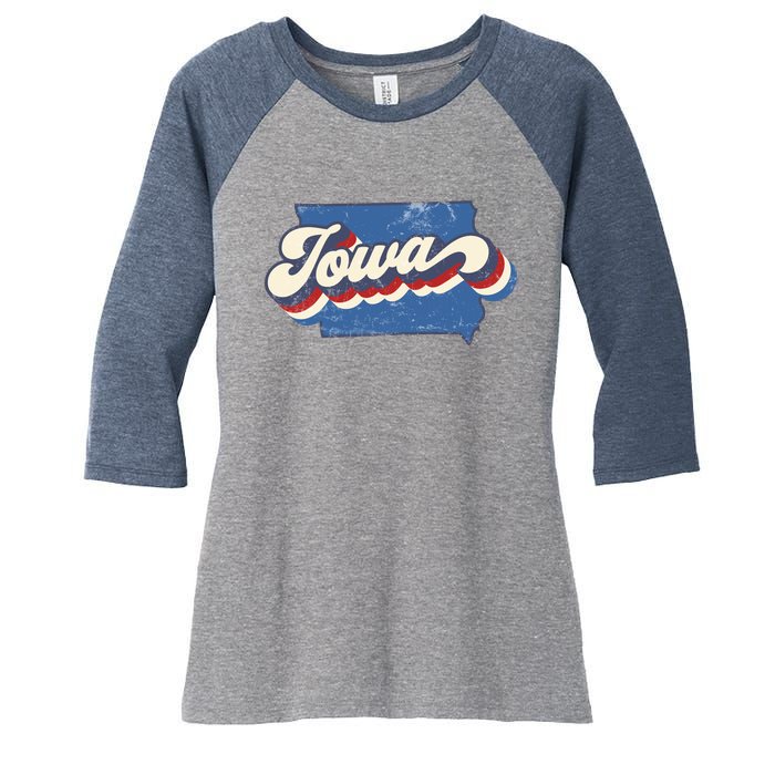 Iowa State Vintage Women's Tri-Blend 3/4-Sleeve Raglan Shirt