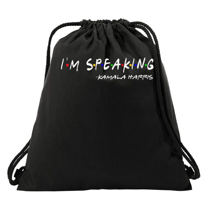 IM Speaking Voting 2024 Kamala For President Drawstring Bag