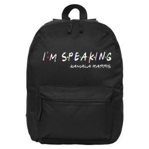 IM Speaking Voting 2024 Kamala For President 16 in Basic Backpack