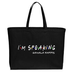 IM Speaking Voting 2024 Kamala For President Cotton Canvas Jumbo Tote