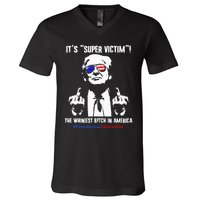 ItS Super Victim! The Whiniest B!Tch In America V-Neck T-Shirt