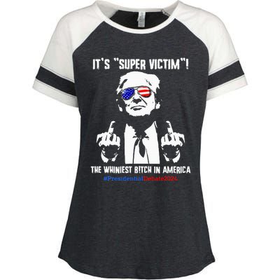 ItS Super Victim! The Whiniest B!Tch In America Enza Ladies Jersey Colorblock Tee