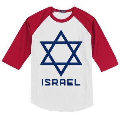 Israel Star Vintage Kids Colorblock Raglan Jersey