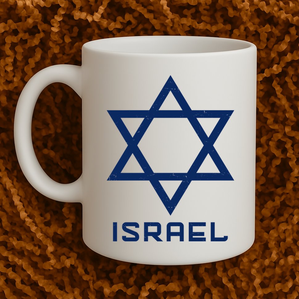 Israel Star Vintage Mug