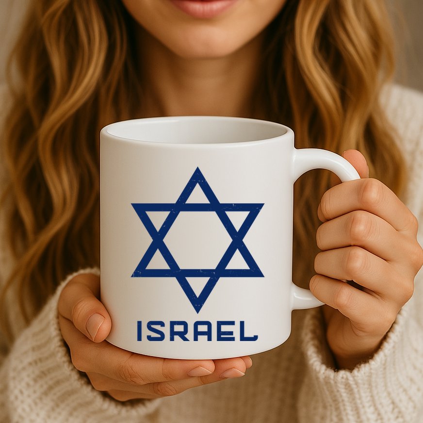 Israel Star Vintage Mug