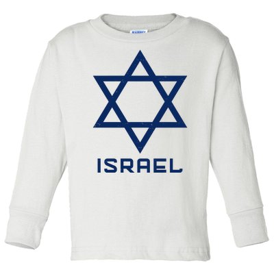 Israel Star Vintage Toddler Long Sleeve Shirt