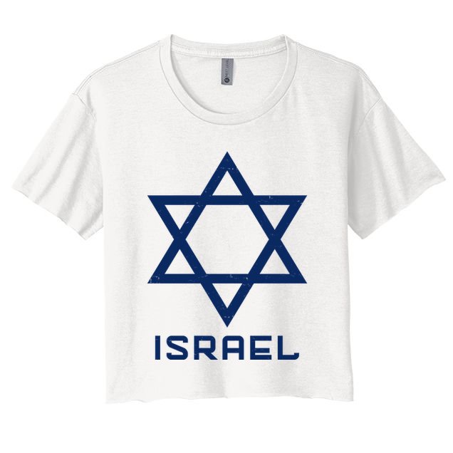 Israel Star Vintage Crop Top