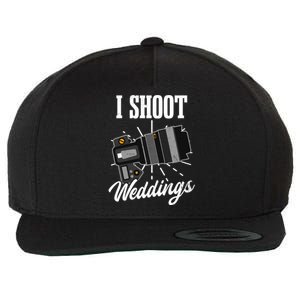 I Shoot Weddings Design Wedding Photographer Gift Wool Snapback Cap