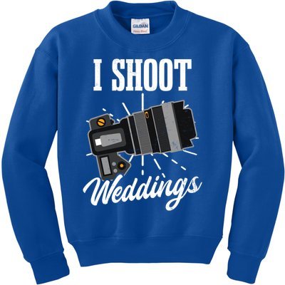 I Shoot Weddings Design Wedding Photographer Gift Kids Sweatshirt