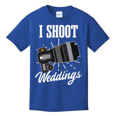 I Shoot Weddings Design Wedding Photographer Gift Kids T-Shirt