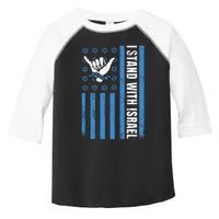 I Stand With Israel Pray For Israel US and Israel Flag Toddler Fine Jersey T-Shirt