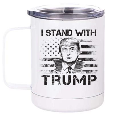 I Stand With Trump Pro Trump Supporter Free Trump 12 oz Stainless Steel Tumbler Cup