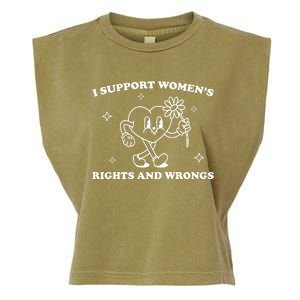 I Support Women S Of Rights And Wrongs Garment-Dyed Women's Muscle Tee