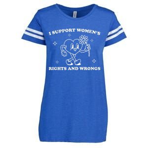 I Support Women S Of Rights And Wrongs Enza Ladies Jersey Football T-Shirt