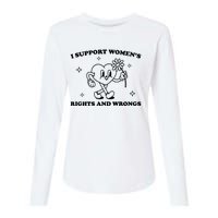 I Support Women S Of Rights And Wrongs Womens Cotton Relaxed Long Sleeve T-Shirt