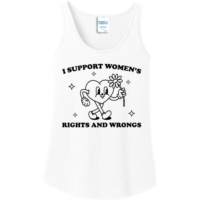 I Support Women S Of Rights And Wrongs Ladies Essential Tank