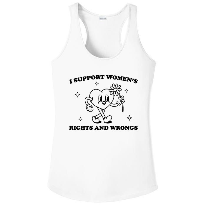 I Support Women S Of Rights And Wrongs Ladies PosiCharge Competitor Racerback Tank