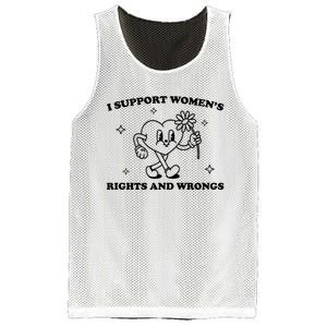 I Support Women S Of Rights And Wrongs Mesh Reversible Basketball Jersey Tank