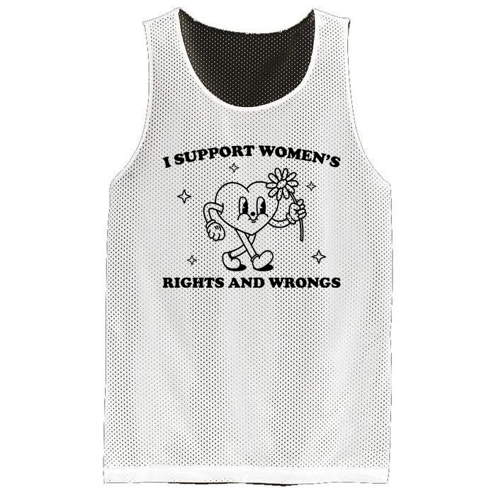 I Support Women S Of Rights And Wrongs Mesh Reversible Basketball Jersey Tank