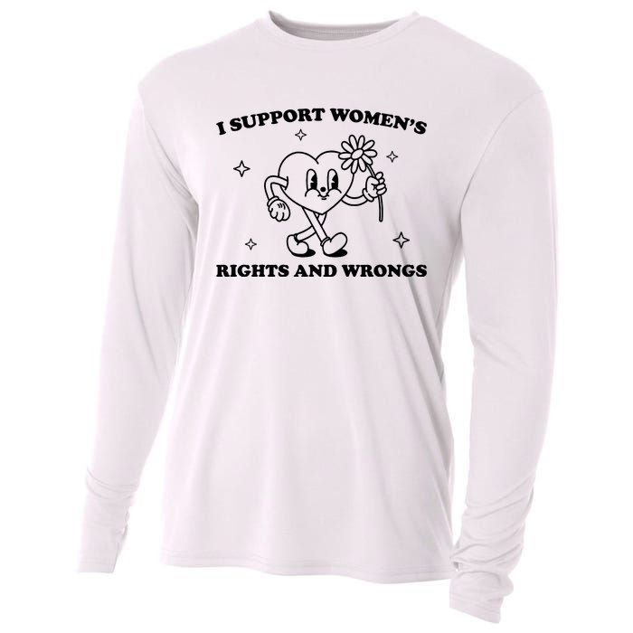 I Support Women S Of Rights And Wrongs Cooling Performance Long Sleeve Crew